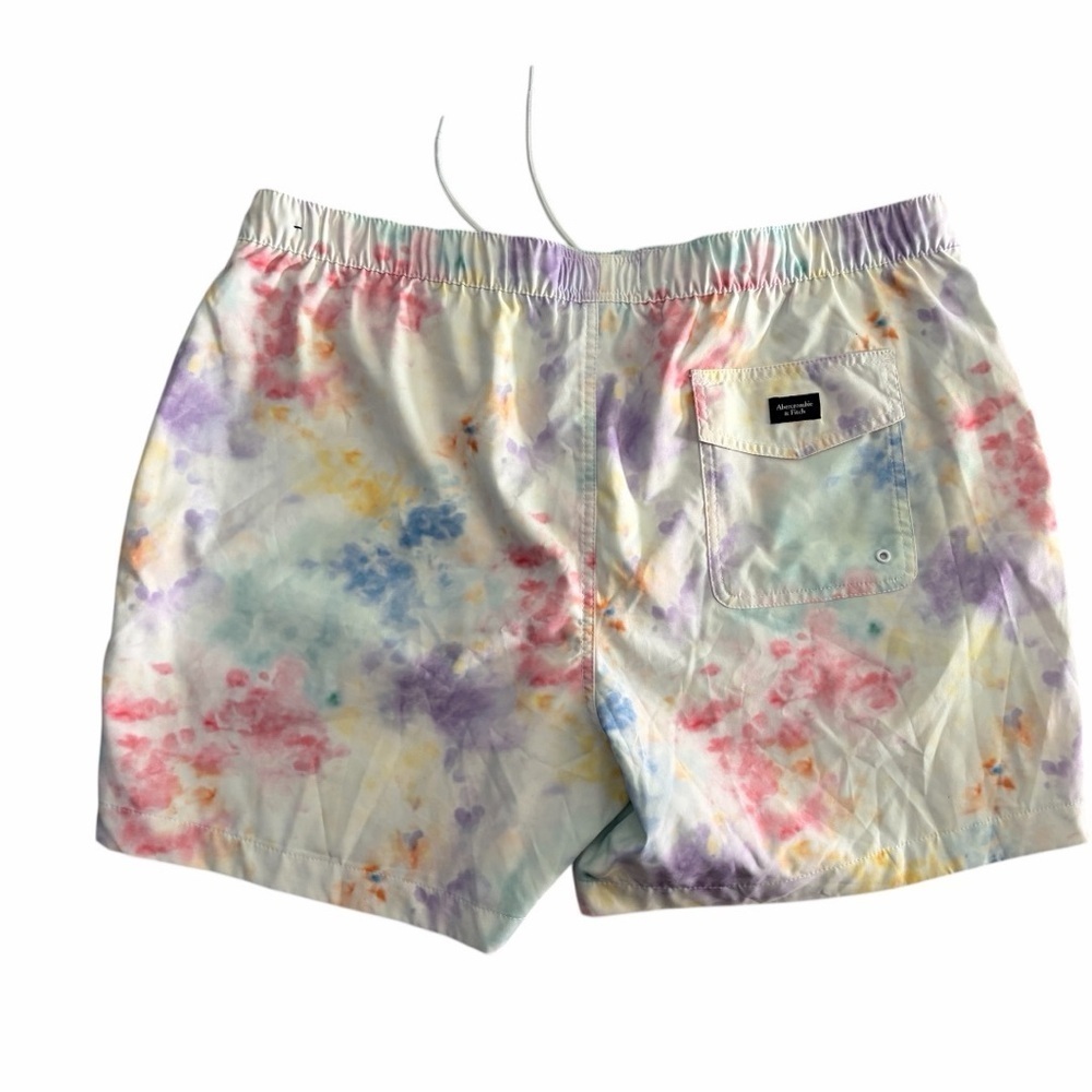 Abercrombie & Fitch Stretch Pastel Tie-Dye Swim Trunks multicolor Size XXL - Picture 4 of 13